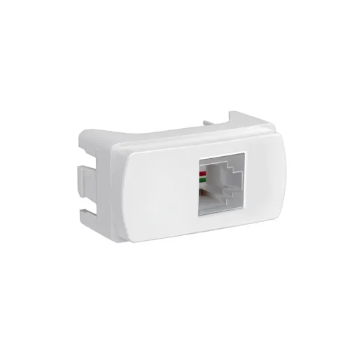 Modulo Tomada RJ11 2 Fios 1M Branca Miluz Schneider