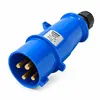 Plug Newkon 3P+T 63A 200/250V 9H Azul IP67 Steck