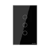 Interruptor Wi-Fi 4X2" 3 Modulos Preto Ambiente Steck
