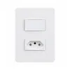 Conjunto 1 Interruptor Paralelo + Tomada 2P+T 10A 250V Branco Orion Schneider