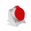 Tomada De Sobrepor Newkon 2P+T 32A 380/440V 9H IP44 Vermelho Steck