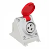 Tomada De Sobrepor Newkon 2P+T 32A 380/440V 9H IP44 Vermelho Steck