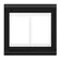 Placa 4X4 6 Posicoes Style Preto/Branco