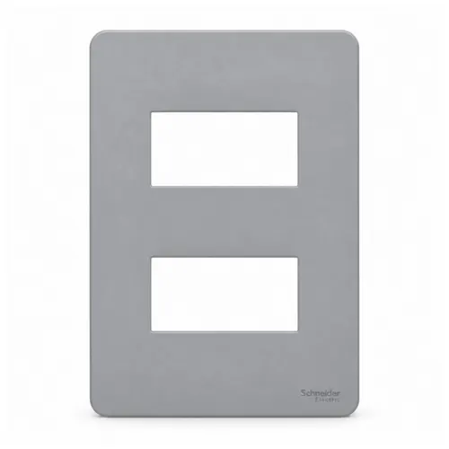 Placa 4X2 2P Cinza Aix Grey Orion Schneider