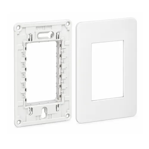 Placa + Suporte 4X2 3P Branco Orion Schneider