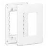 Placa + Suporte 4X2 3P Branco Orion Schneider