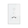 Interruptor Wi-Fi 4X2" 2 Modulos + Tomada Branco Steck