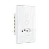 Interruptor Wi-Fi 4X2" 2 Modulos + Tomada Branco Steck