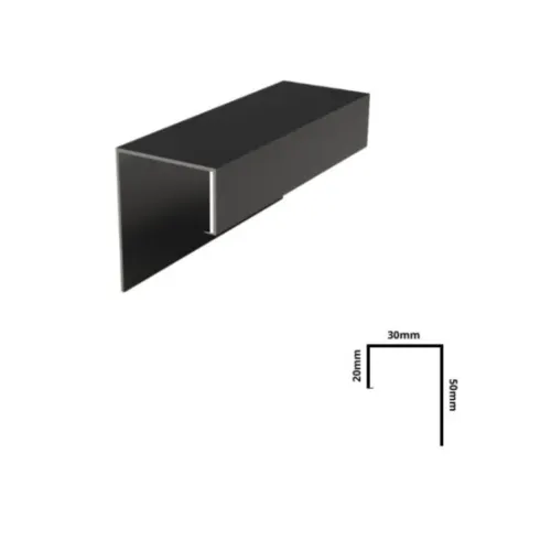 Kit Perfil ALP14 Rodape 20x30x50 Branco MK