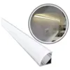 Kit Perfil ALP06 Canto C/ Lente Baloada 16x16 Branco MK