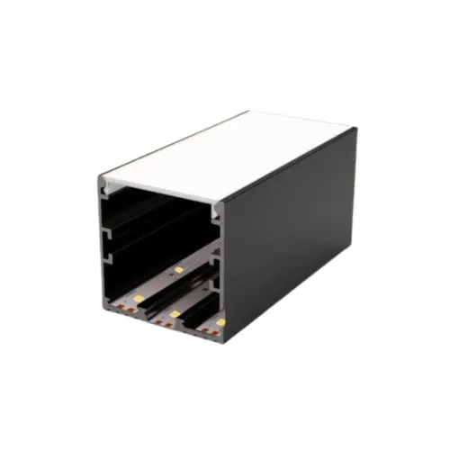 Kit Perfil ALP11E Sobrepor 50x50 Preto MK