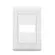 Placa 4X2 1 Posicao PM Branco/Branco