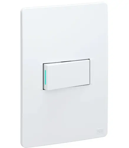 Modulo Interruptor Simples /Paralelo C/ Led 10 A/250 V Esatta Branco Weg