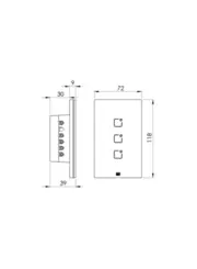 Interruptor Inteligente Smart Home 3 Teclas Touch Wi-Fi + Rf 4X2 Preto Weg Home