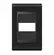 Placa 4X2 1 Posicao Style Preto/Preto