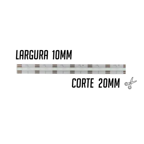 Fita LED FT100 COB 486L 10W 12V RGB 10mm MK