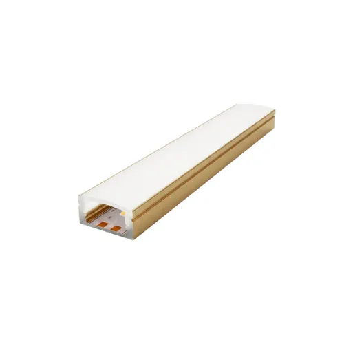 Kit Perfil ALP02 Sobrepor 8x17 Dourado MK