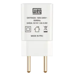 Fonte Carregador Tomada Usb Bivolt 5v 1a Weg Home