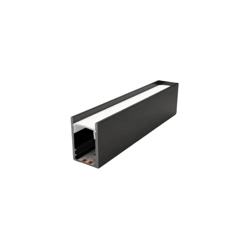 Kit Perfil ALP05 Lente Recuada 25x17.6 Preto MK