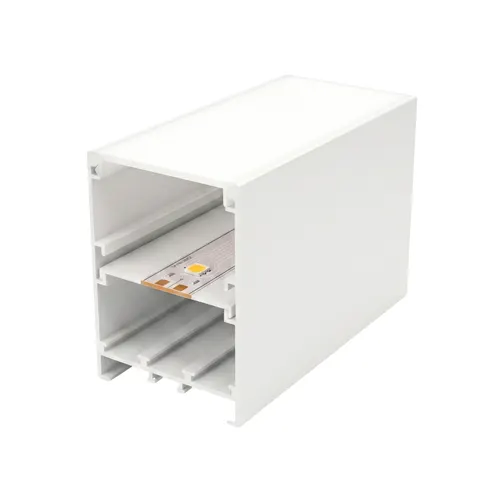 Kit Perfil ALP18 Sobrepor C/ Base 70x50 Branco MK