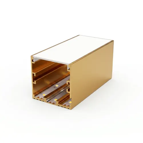 Kit Perfil ALP11E Sobrepor 50x50 Dourado MK