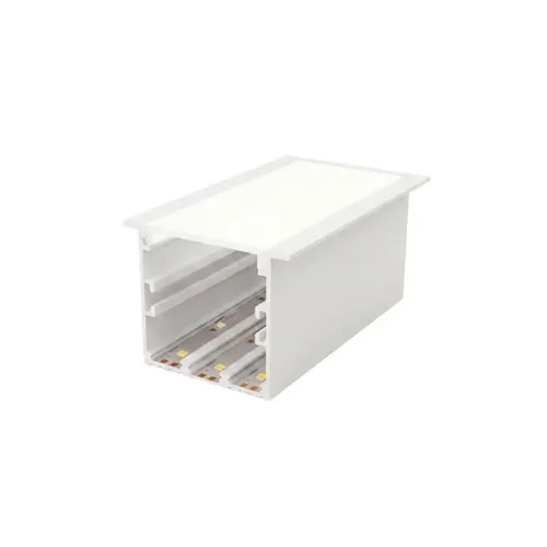 Kit Perfil ALP10E Embutir 50x50 Branco MK