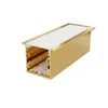 Kit Perfil ALP08L Embutir 35x35mm Dourado MK