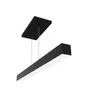 Pendente Quadrado 72W 3000K Preto ALP09L MK