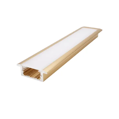 Kit Perfil ALP01 Embutir 8x17 Dourado MK
