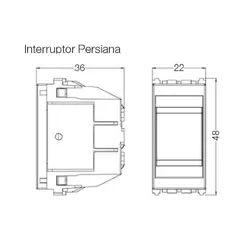 Modulo Interruptor Persiana 16 A / 250 V Esatta Branco Weg