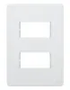 Placa C/ Suporte 4X2 2 modulos Separados Esatta Branco Weg