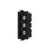 SPOT FOCCO EMBUTIR 6W 4000K ÂNG. 45º PRETO Medidas:  (L) 9,8 cm x (A) 4,5 cm x (P) 3,3 cm 480Lm IP20
