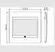 Placa 4X4 Cega  StyleBranco/Branco