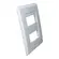 Placa 4X2 2 Posicoes Style Branco/Branco