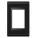 Placa 4X2 3 Posicoes Style Acetinado Preto/Preto