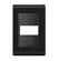 Placa 4X2 1 Posicao PM Preto/Preto