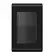 Placa 4X2 Cega Style Acetinado Preto/Preto