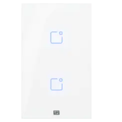 Interruptor Inteligente Smart Home 2 Teclas Touch Wi-Fi + Rf 4X2 Branco Weg Home