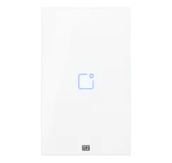Interruptor Inteligente Smart Home 1 Tecla Touch Wi-Fi + Rf 4X2 Branco Weg Home