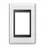 Placa 4X2 3 Posicoes Refinatto Style Preto/Branco Weg