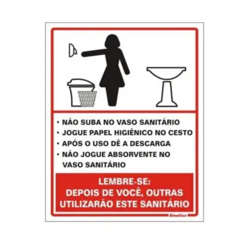 Placa Sinalizacao Poliestireno 15X20 Cm Procedimento Sanitario Sinalize