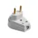 Plug Macho 2P 90° 10A 250V Cinza Ilumi