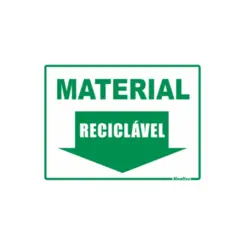 Placa Sinalizacao Poliestireno 15X20Cm Material Reciclavel Sinalize