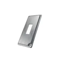 Tampa Condulete Aluminio 1/2" 3/4" P/ 1 Interruptor Vertical s/Pintura Wetzel