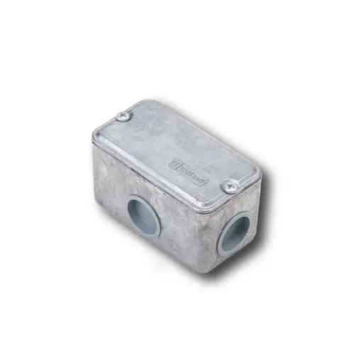 Condulete Aluminio Multiplo ( X ) 2" Tampa Cega 2 Tampoes Wetzel