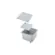 Caixa Passagem Aluminio Cinza 4040-20 Tampa Reversivel Wetzel