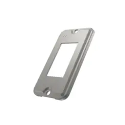 Tampa Condulete Aluminio 1/2" 3/4" P/ 2 Interruptor Horizontal s/Pintura Wetzel