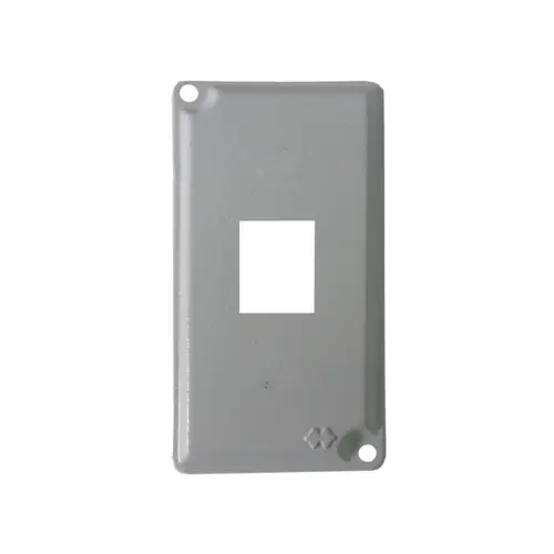Tampa Condulete Aluminio 1" P/ 1 RJ s/Moldura s/Pintura Wetzel