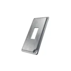 Tampa Condulete Aluminio 1" P/ 1 Interruptor Vertical s/Pintura Wetzel