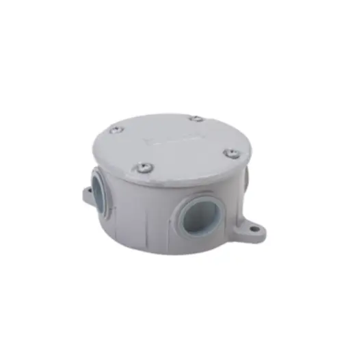 Caixa Passagem Aluminio 3/4" Redonda Cinza Wetzel